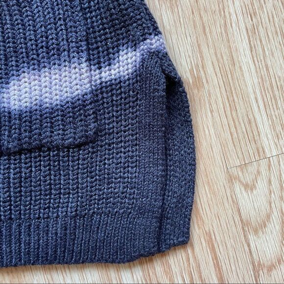 NWT Belldini Navy Blue Tie-Dye Oversized Open Cardigan - Size: Medium - Picture 8 of 9